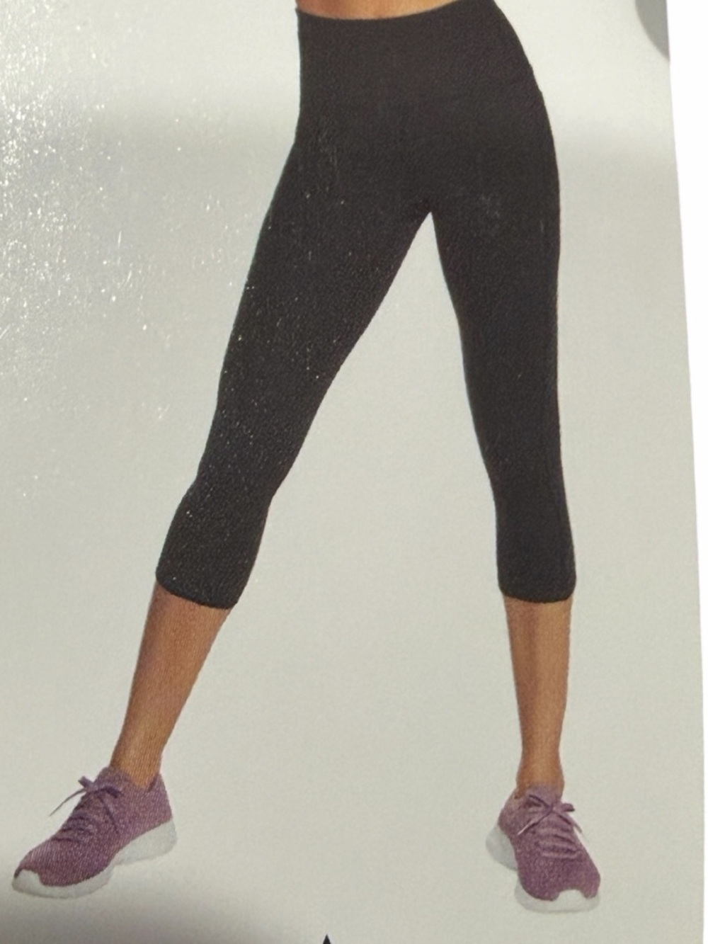 Skechers Black High-Waist Active Capri NWT